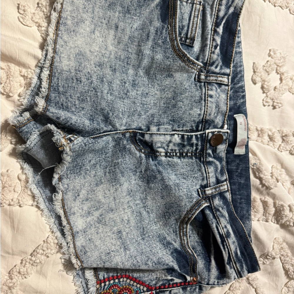 No Boundaries Light Blue Denim Shorts